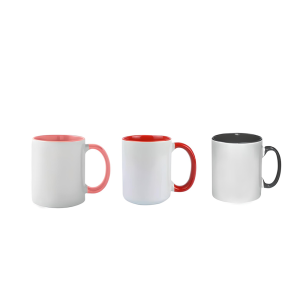 Taza de Cerámica Asa de Color